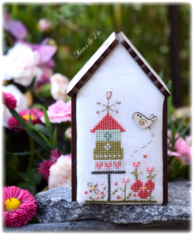 Fleurs de Lin crossstitch chart - Mini house ref 187