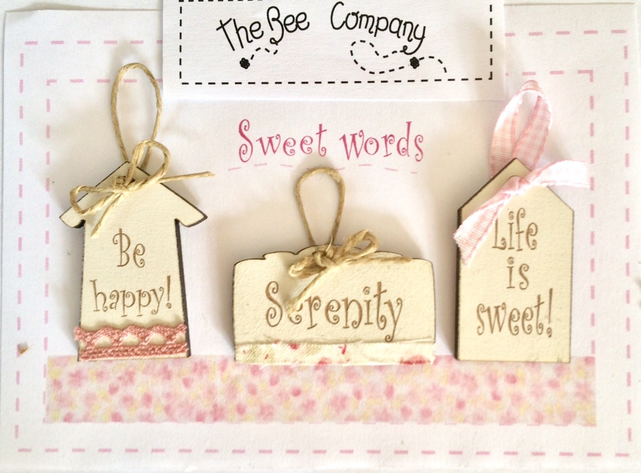 Buttons Sweet words - mini tags ET15engl