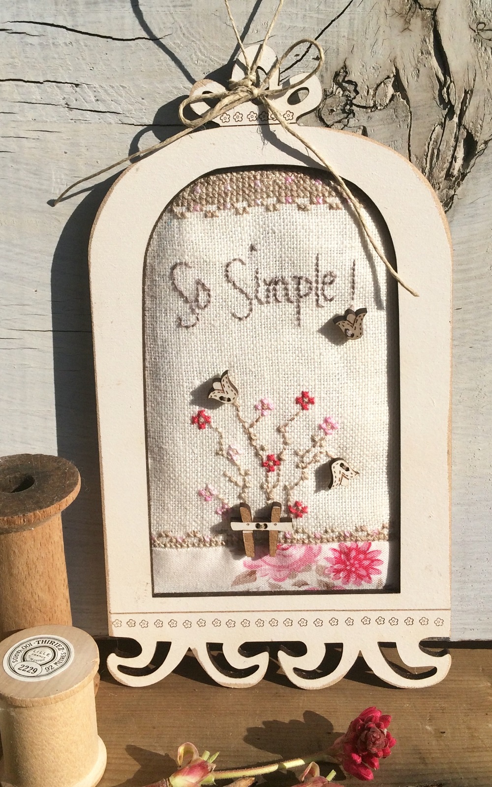 Crossstitch chart - Birdhouse cage - Frame 