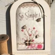 Crossstitch chart - Birdhouse cage - Frame 