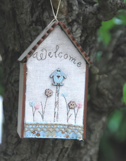 Embroidery kit - Birdhouse -KNM6W