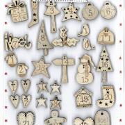 24 Advent calendar buttons - NO1