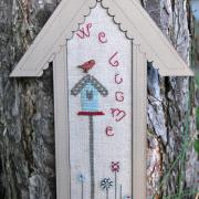 Cross stitch chart - wide birdhouse - PC2