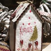 Mini quilt kit - Christmas house 