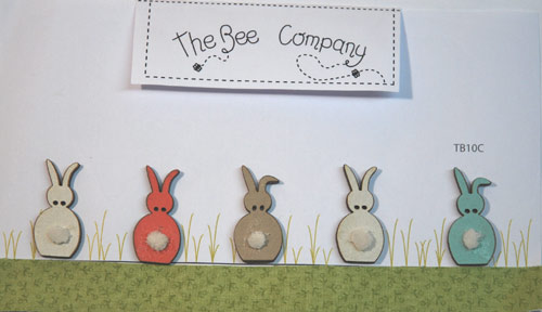 Buttons Spring rabbits - TB10C 