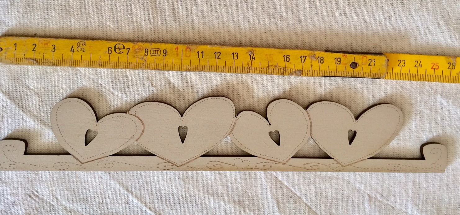  Heart hanger TBC7-MM lin - 17.5 cm (linen)