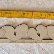  Heart hanger TBC7-MM lin - 17.5 cm (linen)