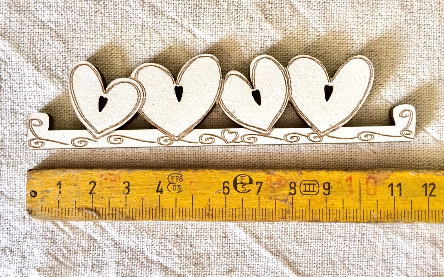 Mini Heart hanger TBC7-PM creme - 11.5 cm (cream)