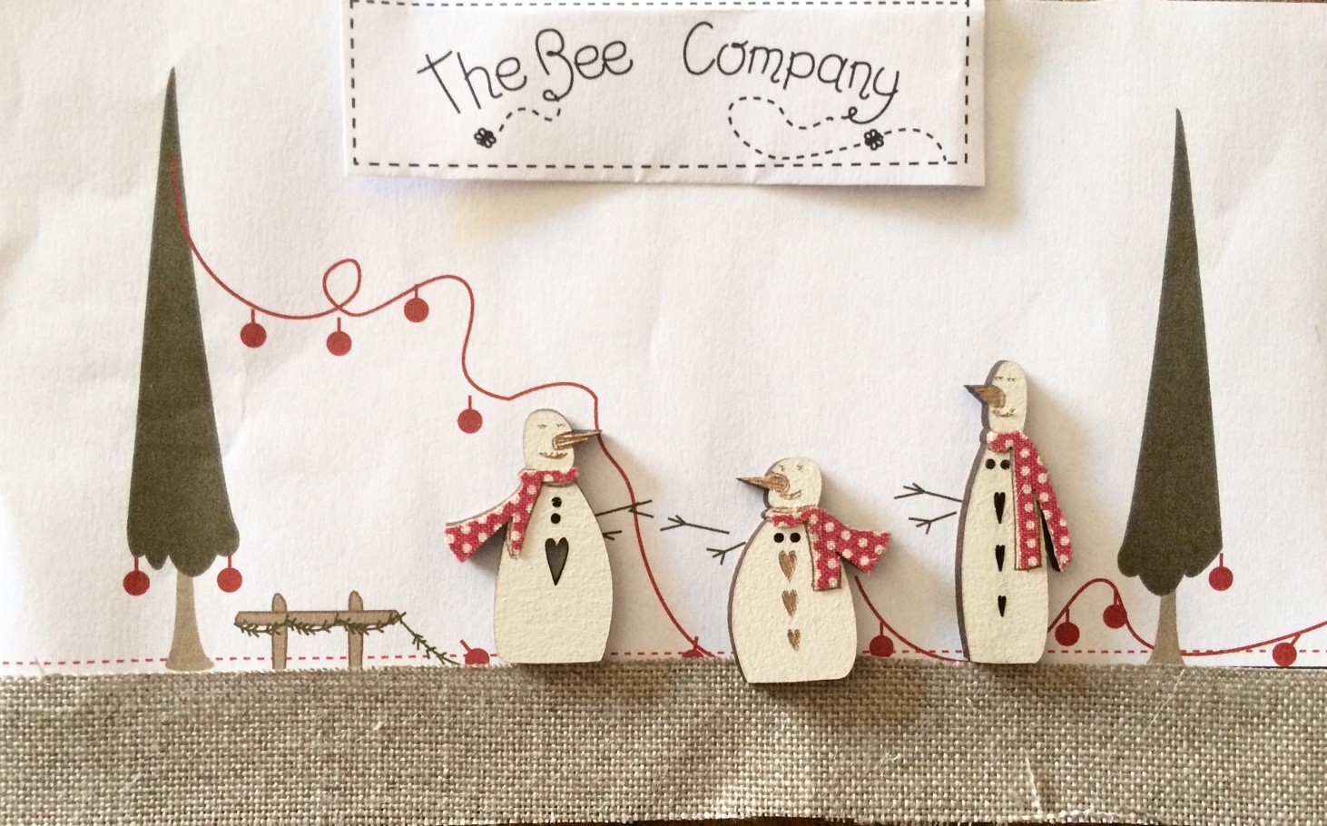 Buttons 3 snowmen - TBN22