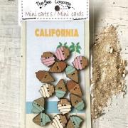  Mini ice cream buttons & greeting card 